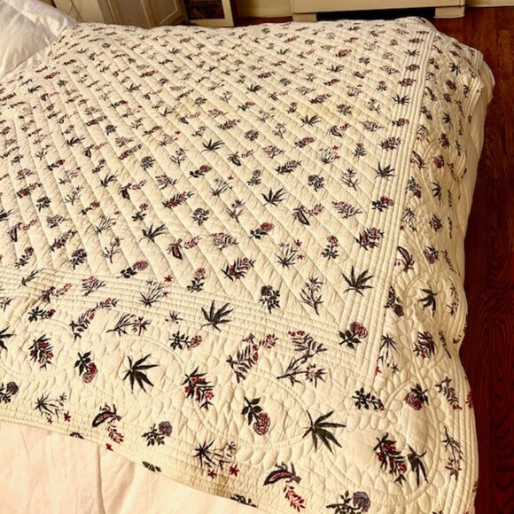 Vintage en fil d'Indienne quilt - Picture 2 of 9